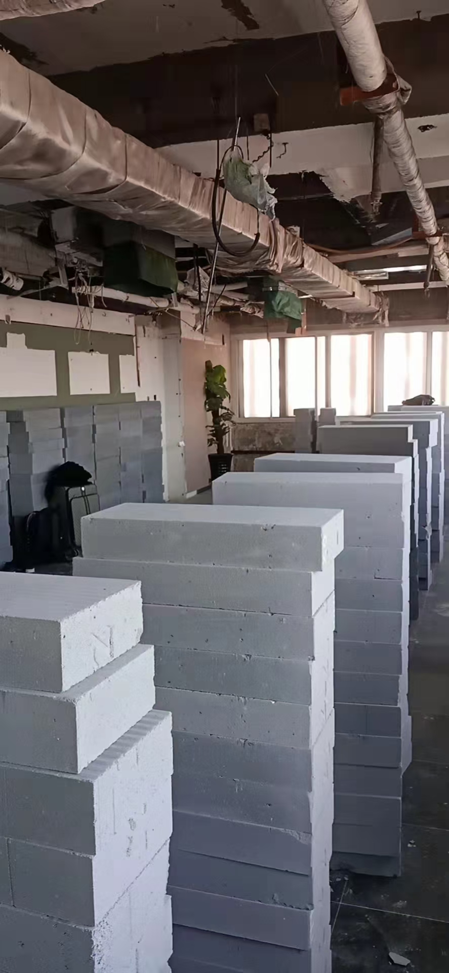 轻质砖隔墙现场参考图